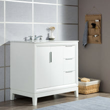 Load image into Gallery viewer, Water Creation Elizabeth 36-Inch Single Sink Carrara White Marble Vanity In Pure White With Matching Mirror(s)- Water Creation