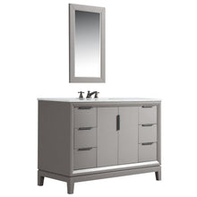 Load image into Gallery viewer, Water Creation Elizabeth 48-Inch Single Sink Carrara White Marble Vanity In Cashmere Grey- Water Creation