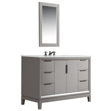 Load image into Gallery viewer, Water Creation Elizabeth 48-Inch Single Sink Carrara White Marble Vanity In Cashmere Grey With Matching Mirror(s) and F2-0009-03-BX Lavatory Faucet(s)- Water Creation