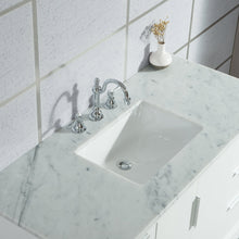 Load image into Gallery viewer, Water Creation Elizabeth 48-Inch Single Sink Carrara White Marble Vanity In Pure White  With F2-0012-01-TL Lavatory Faucet(s)- Water Creation