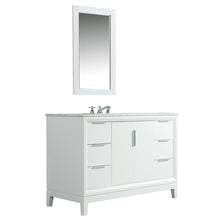 Load image into Gallery viewer, Water Creation Elizabeth 48-Inch Single Sink Carrara White Marble Vanity In Pure White- Water Creation