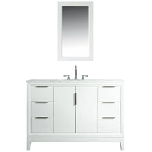 Load image into Gallery viewer, Water Creation Elizabeth 48-Inch Single Sink Carrara White Marble Vanity In Pure White With Matching Mirror(s) and F2-0012-01-TL Lavatory Faucet(s)- Water Creation
