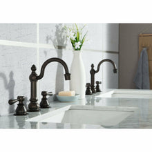 Load image into Gallery viewer, Water Creation Elizabeth 60-Inch Double Sink Carrara White Marble Vanity In Cashmere Grey  With F2-0012-03-TL Lavatory Faucet(s)- Water Creation