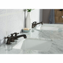 Load image into Gallery viewer, Water Creation Elizabeth 60-Inch Double Sink Carrara White Marble Vanity In Cashmere Grey With Matching Mirror(s) and F2-0009-03-BX Lavatory Faucet(s)- Water Creation