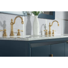 Load image into Gallery viewer, Water Creation Elizabeth 60-Inch Double Sink Carrara White Marble Vanity In Monarch Blue With Matching Mirror(s) and F2-0012-06-TL Lavatory Faucet(s)- Water Creation