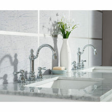 Load image into Gallery viewer, Water Creation Elizabeth 60-Inch Double Sink Carrara White Marble Vanity In Pure White  With F2-0012-01-TL Lavatory Faucet(s)- Water Creation