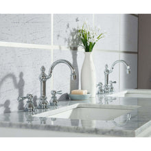 Load image into Gallery viewer, Water Creation Elizabeth 60-Inch Double Sink Carrara White Marble Vanity In Pure White With Matching Mirror(s) and F2-0012-01-TL Lavatory Faucet(s)- Water Creation