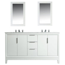 Load image into Gallery viewer, Water Creation Elizabeth 60-Inch Double Sink Carrara White Marble Vanity In Pure White With Matching Mirror(s) and F2-0009-01-BX Lavatory Faucet(s)- Water Creation