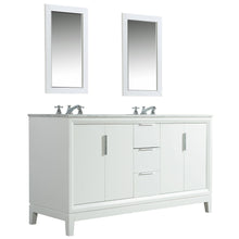 Load image into Gallery viewer, Water Creation Elizabeth 60-Inch Double Sink Carrara White Marble Vanity In Pure White  With F2-0009-01-BX Lavatory Faucet(s)- Water Creation