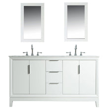 Load image into Gallery viewer, Water Creation Elizabeth 60-Inch Double Sink Carrara White Marble Vanity In Pure White With Matching Mirror(s) and F2-0012-01-TL Lavatory Faucet(s)- Water Creation