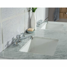 Load image into Gallery viewer, Water Creation Elizabeth 60-Inch Double Sink Carrara White Marble Vanity In Pure White With Matching Mirror(s) and F2-0009-01-BX Lavatory Faucet(s)- Water Creation