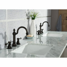 Load image into Gallery viewer, Water Creation Elizabeth 72-Inch Double Sink Carrara White Marble Vanity In Cashmere Grey With Matching Mirror(s) and F2-0012-03-TL Lavatory Faucet(s)- Water Creation