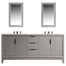 Load image into Gallery viewer, Water Creation Elizabeth 72-Inch Double Sink Carrara White Marble Vanity In Cashmere Grey With Matching Mirror(s) and F2-0009-03-BX Lavatory Faucet(s)- Water Creation