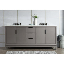 Load image into Gallery viewer, Water Creation Elizabeth 72-Inch Double Sink Carrara White Marble Vanity In Cashmere Grey- Water Creation