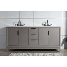 Load image into Gallery viewer, Water Creation Elizabeth 72-Inch Double Sink Carrara White Marble Vanity In Cashmere Grey  With F2-0012-03-TL Lavatory Faucet(s)- Water Creation