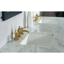 Load image into Gallery viewer, Water Creation Elizabeth 72-Inch Double Sink Carrara White Marble Vanity In Monarch Blue With Matching Mirror(s) and F2-0013-06-FX Lavatory Faucet(s)- Water Creation