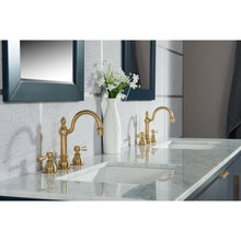 Load image into Gallery viewer, Water Creation Elizabeth 72-Inch Double Sink Carrara White Marble Vanity In Monarch Blue With Matching Mirror(s)- Water Creation