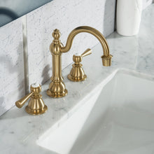 Load image into Gallery viewer, Water Creation Elizabeth 72-Inch Double Sink Carrara White Marble Vanity In Monarch Blue  With F2-0012-06-TL Lavatory Faucet(s)- Water Creation