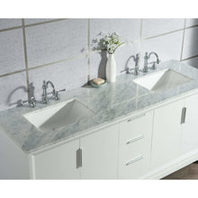 Load image into Gallery viewer, Water Creation Elizabeth 72-Inch Double Sink Carrara White Marble Vanity In Pure White  With F2-0012-01-TL Lavatory Faucet(s)- Water Creation