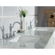 Load image into Gallery viewer, Water Creation Elizabeth 72-Inch Double Sink Carrara White Marble Vanity In Pure White With Matching Mirror(s) and F2-0012-01-TL Lavatory Faucet(s)- Water Creation