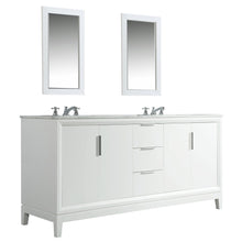 Load image into Gallery viewer, Water Creation Elizabeth 72-Inch Double Sink Carrara White Marble Vanity In Pure White  With F2-0009-01-BX Lavatory Faucet(s)- Water Creation
