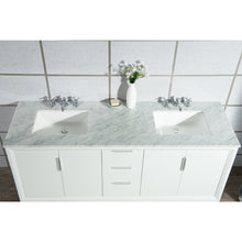 Load image into Gallery viewer, Water Creation Elizabeth 72-Inch Double Sink Carrara White Marble Vanity In Pure White With Matching Mirror(s)- Water Creation