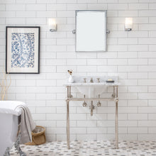 Load image into Gallery viewer, Water Creation Embassy 30 Inch Wide Single Wash Stand, P-Trap, and Counter Top with Basin included in Polished Nickel (PVD) Finish- Water Creation