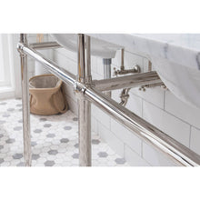 Load image into Gallery viewer, Water Creation Embassy 60 Inch Wide Double Wash Stand, P-Trap, Counter Top with Basin, F2-0013 Faucet and Mirror included in Polished Nickel (PVD) Finish- Water Creation