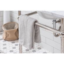 Load image into Gallery viewer, Water Creation Embassy 60 Inch Wide Double Wash Stand, P-Trap, Counter Top with Basin, and F2-0013 Faucet included in Polished Nickel (PVD) Finish- Water Creation