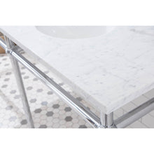 Load image into Gallery viewer, Water Creation Embassy 72 Inch Wide Double Wash Stand and P-Trap included in Chrome Finish- Water Creation