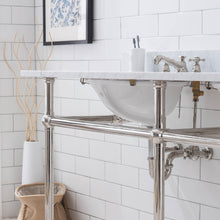 Load image into Gallery viewer, Water Creation Embassy 72 Inch Wide Double Wash Stand Only in Polished Nickel (PVD) Finish- Water Creation