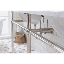 Load image into Gallery viewer, Water Creation Embassy 72 Inch Wide Double Wash Stand, P-Trap, Counter Top with Basin, F2-0013 Faucet and Mirror included in Polished Nickel (PVD) Finish- Water Creation