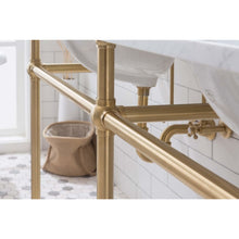 Load image into Gallery viewer, Water Creation Embassy 72 Inch Wide Double Wash Stand Only in Satin Gold Finish- Water Creation