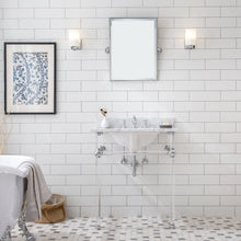 Load image into Gallery viewer, Water Creation Empire 30 Inch Wide Single Wash Stand, P-Trap, Counter Top with Basin, and F2-0013 Faucet included in Chrome Finish- Water Creation