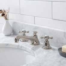 Load image into Gallery viewer, Water Creation Empire 30 Inch Wide Single Wash Stand, P-Trap, Counter Top with Basin, and F2-0009 Faucet included in Polished Nickel (PVD) Finish- Water Creation