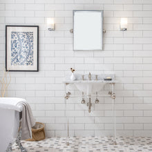 Load image into Gallery viewer, Water Creation Empire 30 Inch Wide Single Wash Stand, P-Trap, Counter Top with Basin, F2-0013 Faucet and Mirror included in Polished Nickel (PVD) Finish- Water Creation