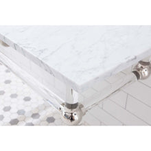 Load image into Gallery viewer, Water Creation Empire 60 Inch Wide Double Wash Stand, P-Trap, Counter Top with Basin, F2-0013 Faucet and Mirror included in Polished Nickel (PVD) Finish- Water Creation