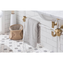 Load image into Gallery viewer, Water Creation Empire 60 Inch Wide Double Wash Stand, P-Trap, Counter Top with Basin, and F2-0013 Faucet included in Satin Gold Finish- Water Creation