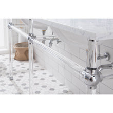 Load image into Gallery viewer, Water Creation Empire 72 Inch Wide Double Wash Stand, P-Trap, Counter Top with Basin, and F2-0012 Faucet included in Chrome Finish- Water Creation