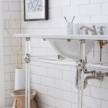 Load image into Gallery viewer, Water Creation Empire 72 Inch Wide Double Wash Stand, P-Trap, and Counter Top with Basin included in Polished Nickel (PVD) Finish- Water Creation