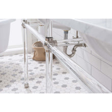 Load image into Gallery viewer, Water Creation Empire 72 Inch Wide Double Wash Stand, P-Trap, Counter Top with Basin, and F2-0013 Faucet included in Polished Nickel (PVD) Finish- Water Creation