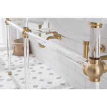 Load image into Gallery viewer, Water Creation Empire 72 Inch Wide Double Wash Stand and P-Trap included in Satin Gold Finish- Water Creation