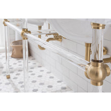 Load image into Gallery viewer, Water Creation Empire 72 Inch Wide Double Wash Stand, P-Trap, Counter Top with Basin, F2-0013 Faucet and Mirror included in Satin Gold Finish- Water Creation