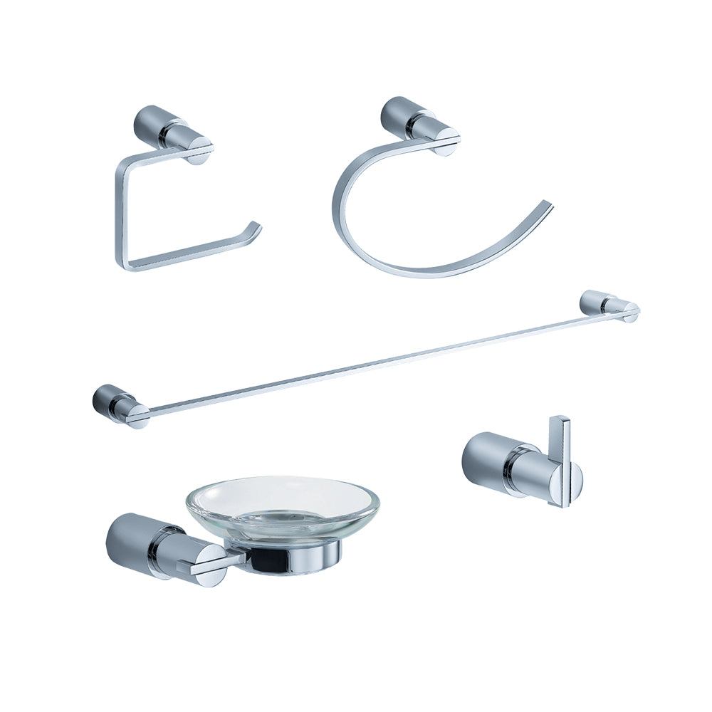 Fresca Magnifico 5-Piece Bathroom Accessory Set - Chrome- Fresca