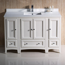 Load image into Gallery viewer, Fresca Oxford 48&quot; Antique White Traditional Bathroom Cabinets w/ Top &amp; Sink- Fresca