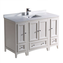 Load image into Gallery viewer, Fresca Oxford 48&quot; Antique White Traditional Bathroom Cabinets w/ Top &amp; Sink- Fresca