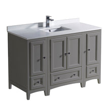 Load image into Gallery viewer, Fresca Oxford 48&quot; Gray Traditional Bathroom Cabinets w/ Top &amp; Sink- Fresca
