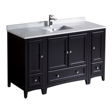 Load image into Gallery viewer, Fresca Oxford 54&quot; Espresso Traditional Bathroom Cabinets w/ Top &amp; Sink- Fresca