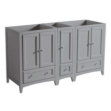 Load image into Gallery viewer, Fresca Oxford 60&quot; Gray Traditional Double Sink Bathroom Cabinets- Fresca