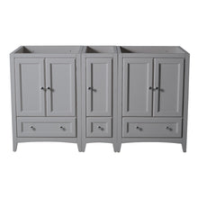Load image into Gallery viewer, Fresca Oxford 60&quot; Gray Traditional Double Sink Bathroom Cabinets- Fresca